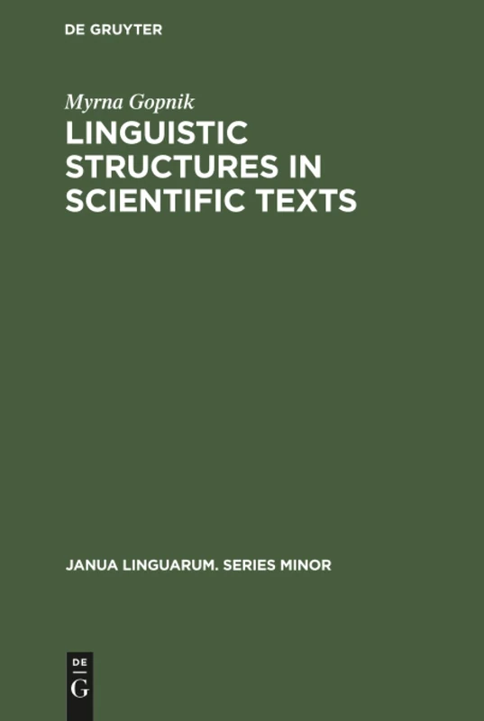 Linguistic Structures in Scientific Texts: 129 (Janua Linguarum. Series Minor, 129) - Image 1