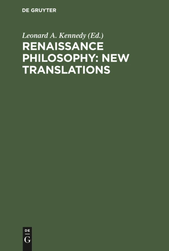 Renaissance Philosophy: New Translations: Lorenzo Valla (1407–1457), Paul Cortese (1456–1510), Cajetan (1469–1534), Tiberio Baccilieri (ca. ... Vives (1492–1540), Peter Ramus (1515–1572) - Image 1