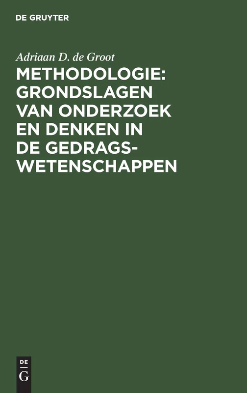 Methodologie: Grondslagen van onderzoek en denken in de gedragswetenschappen - Image 1