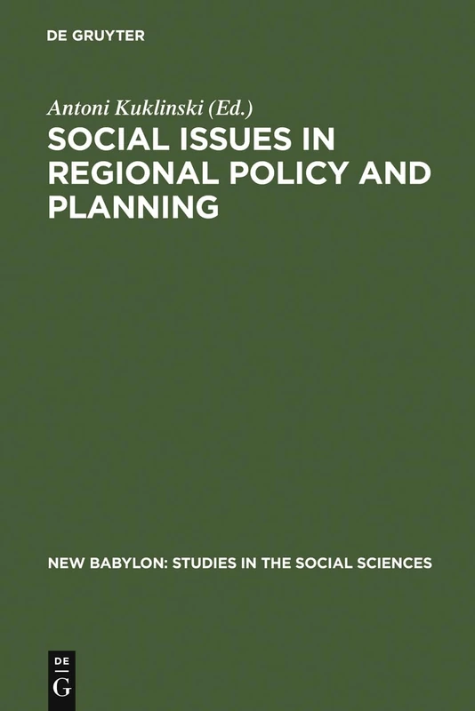 Social Issues in Regional Policy and Planning: 27 (New Babylon, 27) - Image 1