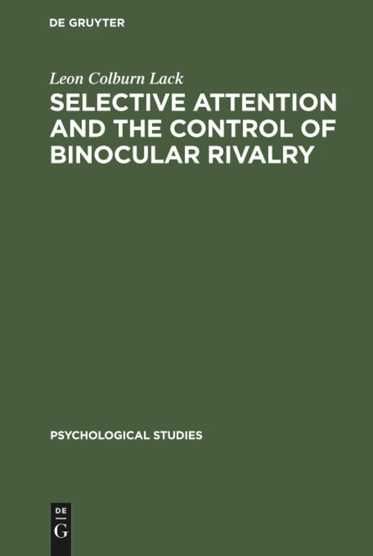 Selective attention and the control of binocular rivalry: 11 (Psychological Studies) - Image 1