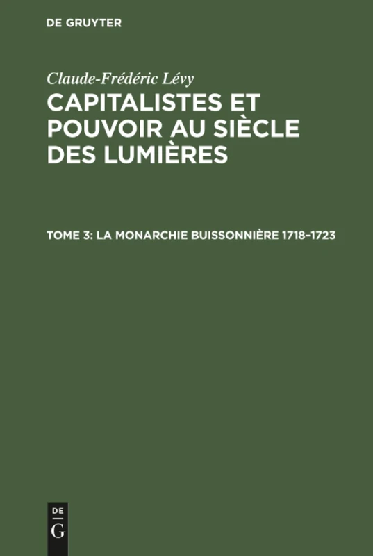 La Monarchie Buissonnière 1718-1723 - Image 1