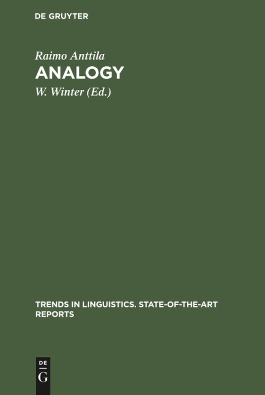 Analogy: 10 (Trends in Linguistics. State-of-the-Art Reports, 10)