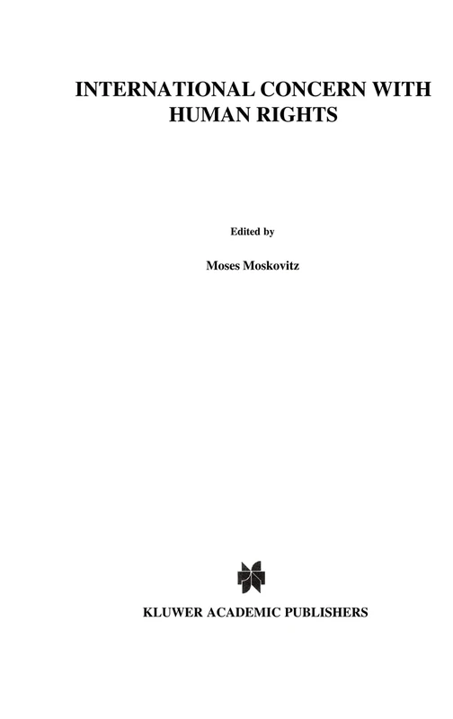 International Concern with Human Rights