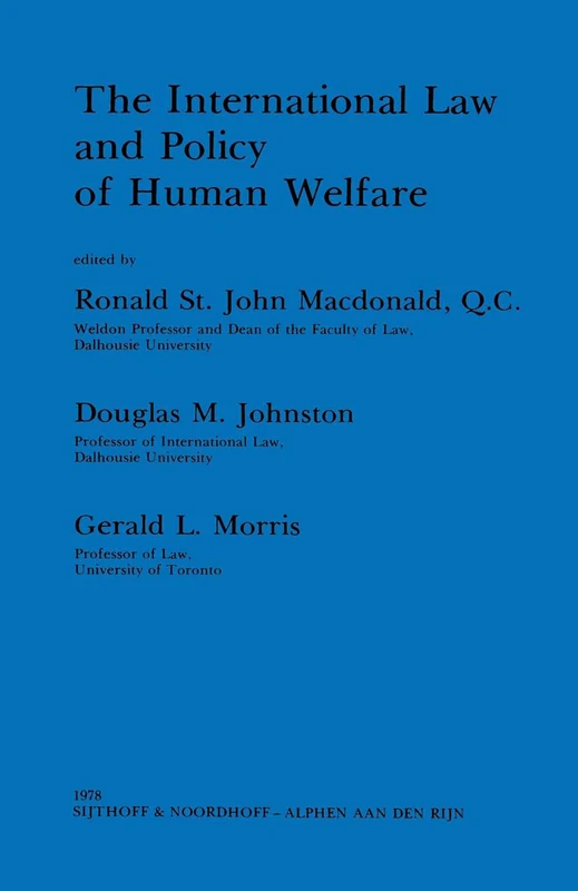 International Law and Policy of Human Welfare