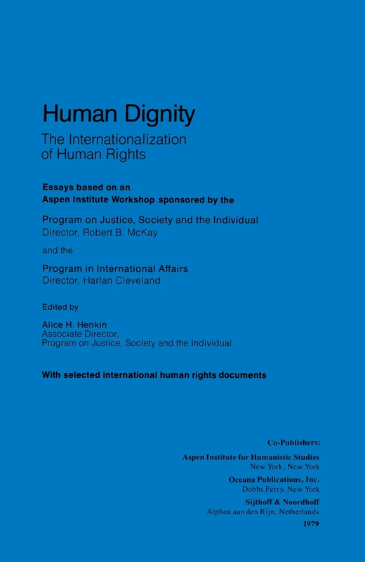 Human Dignity: Internationalization of Human Rights
