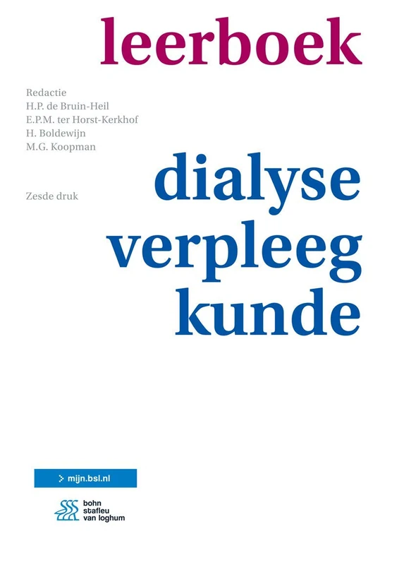Leerboek dialyseverpleegkunde