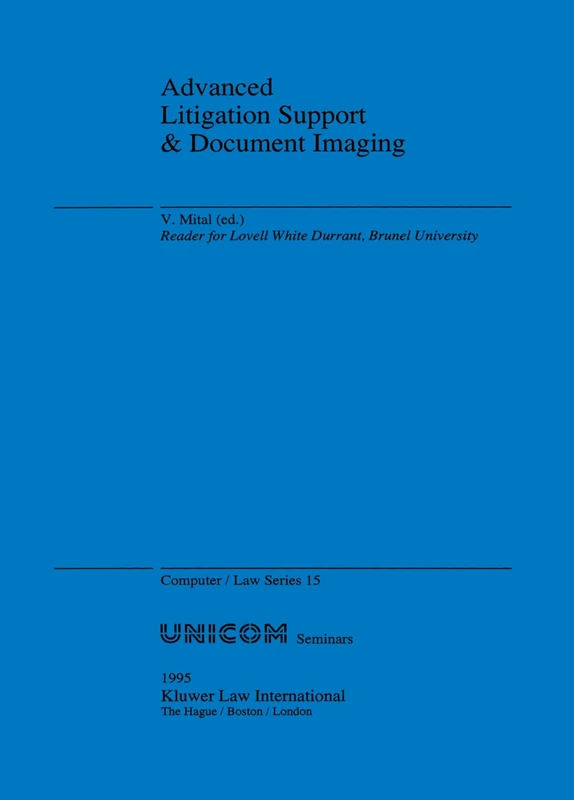 Advanced Litigation Support & Document Imaging: 15 (Theologie & Empirie)