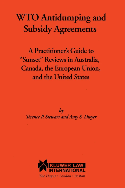 Springer WTO Antidumping and Subsidy Agreements Guide
