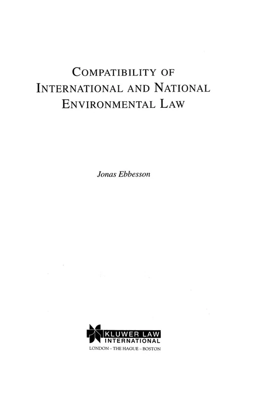 Compatibility of International and National Environmental Law