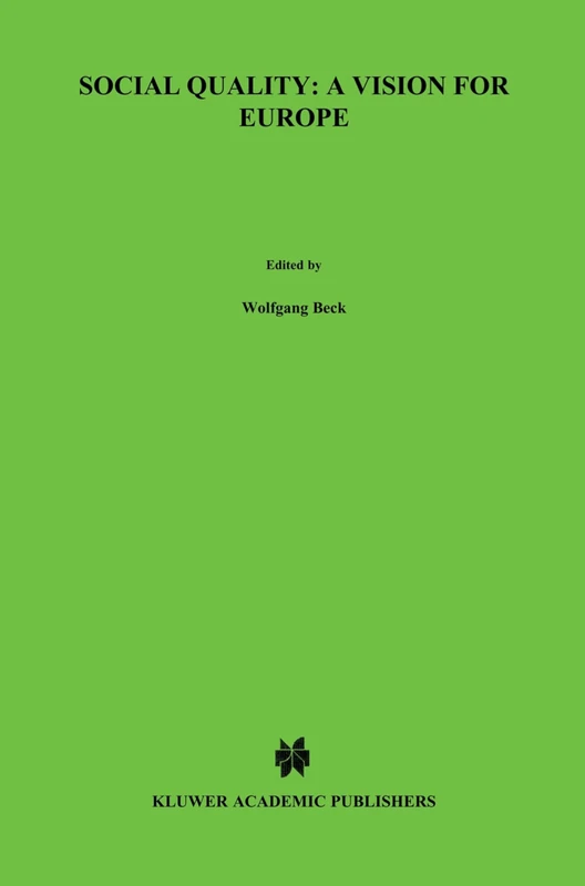 Springer Social Quality: A Vision for Europe - Academic Book
