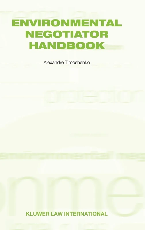 Environmental Negotiator Handbook