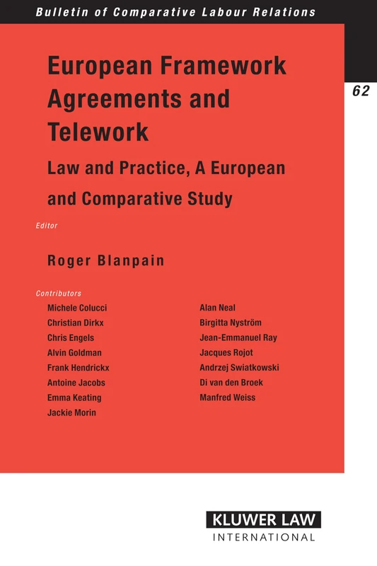 Kluwer Law European Framework Agreements and Telework Study - Image 1