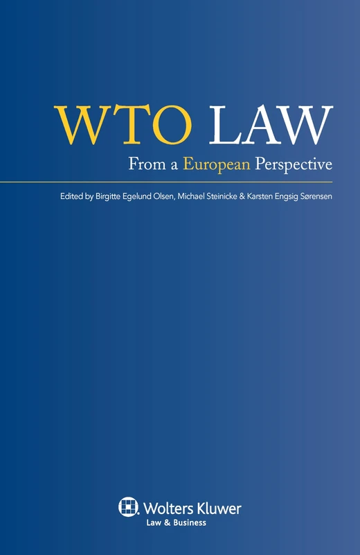 WTO Law: From a European Perspective