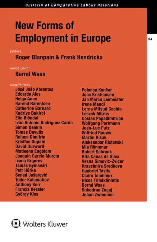 Wolters Kluwer New Forms of Employment in Europe Book