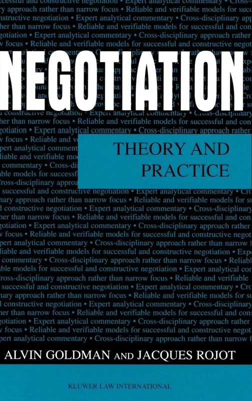 Springer Negotiation: Theory and Practice - Academic Course Book