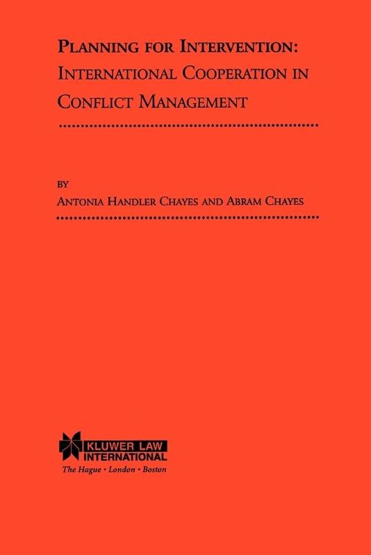 Chayes: Planning Forintervention PA.: International Cooperation in Conflict Management - Image 1