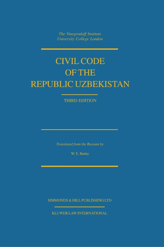 Civil Code of the Republic Uzbekistan (Cis Code Series) - Image 1