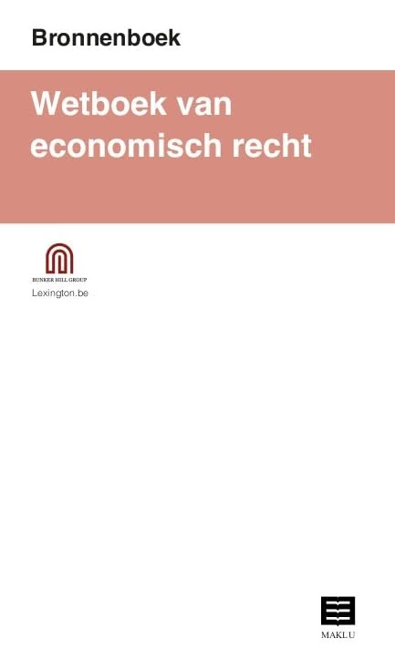Wetboek van economisch recht (Bronnenboeken)