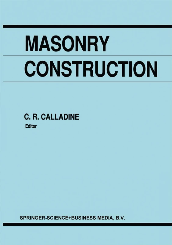 Masonry Construction: Structural Mechanics and Other Aspects - Image 1