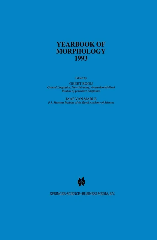 Yearbook of Morphology 1993: Theme-prosodic Morphology