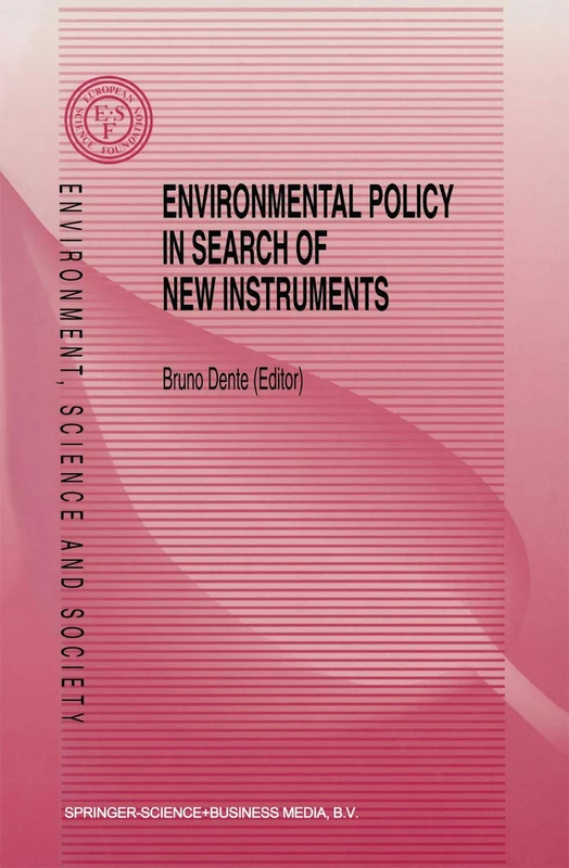 Springer Environmental Policy in Search of New Instruments