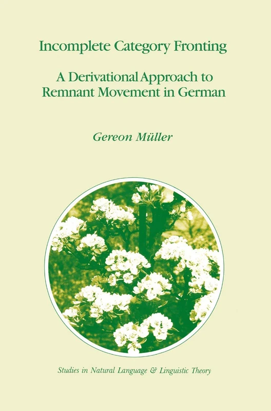 Springer Incomplete Category Fronting: German Syntax Study