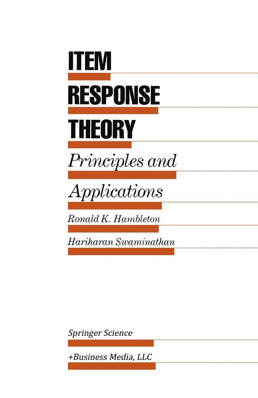 Springer - Item Response Theory: Principles and Applications - Image 1
