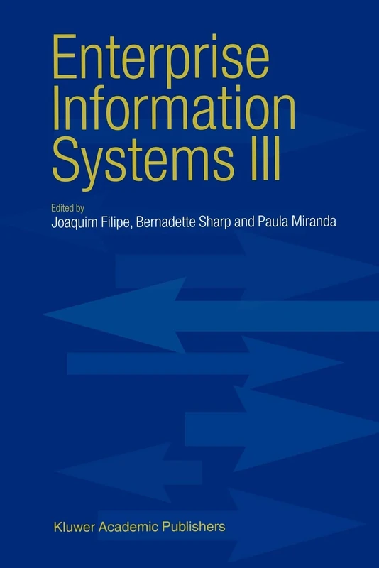 Springer Enterprise Information Systems III - ICEIS Research