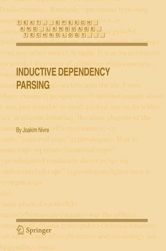 Inductive Dependency Parsing: 34 (Text, Speech and Language Technology, 34)