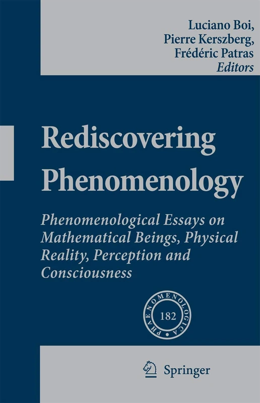 Springer Rediscovering Phenomenology - Phaenomenologica 182