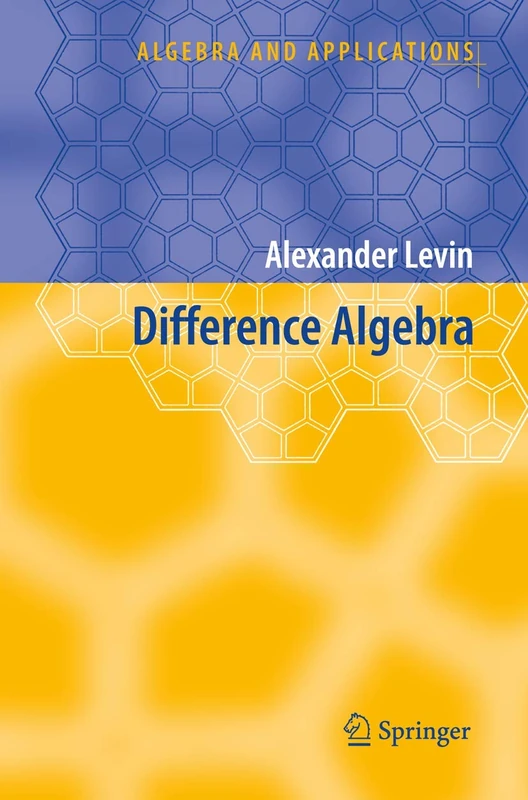 Difference Algebra: 8 (Algebra and Applications, 8) - Image 1