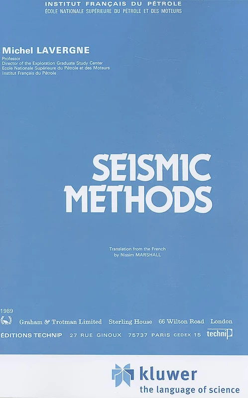 Seismic Methods (Institut Francais Du Petrole Publications) - Image 1