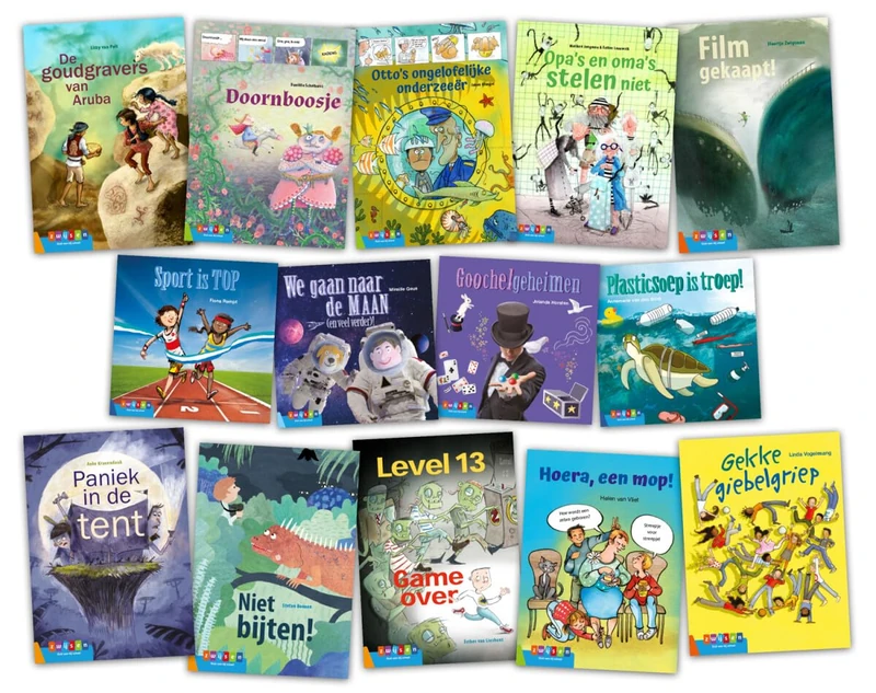 Pakket Leesserie Estafette groep 6 (14 titels): Leesserie Estafette groep 6