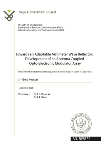 Towards an Adaptable Millimeter Wave Reflector: Development of an Antenna Coupled Opto-electronic Modulator Array