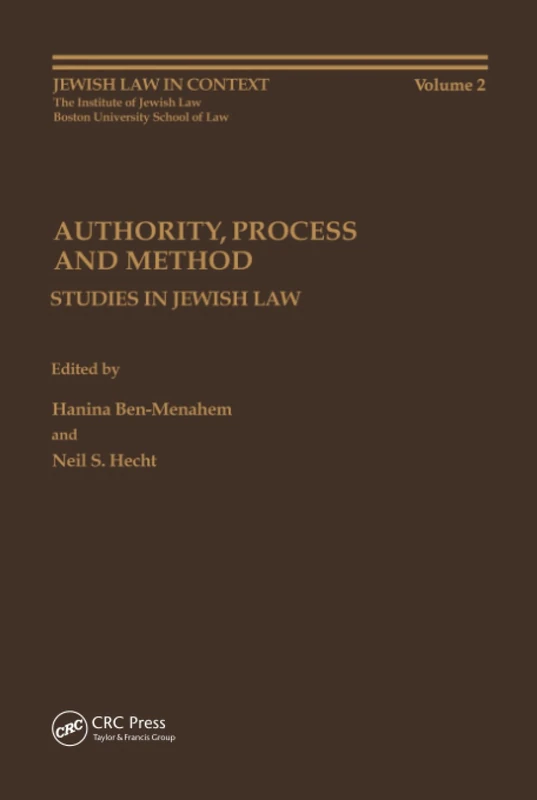 Authority, Process and Method: 2 (Jewish Law in Context)