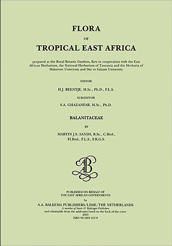Flora of tropical East Africa - Balanitaceae (2003)