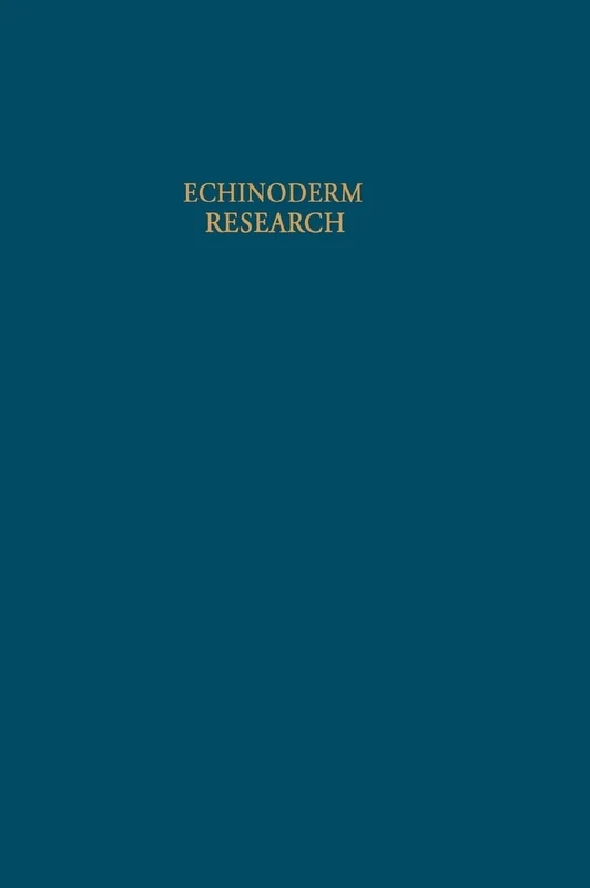 Echinoderm Research: Proceedings of the Second European Conference on Echinoderms, Brussels, 18-21 September 1989