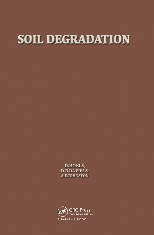 Soil Degradation: Proceedings of the land use seminar on soil degradation, Wageningen, 13-15 October 1980
