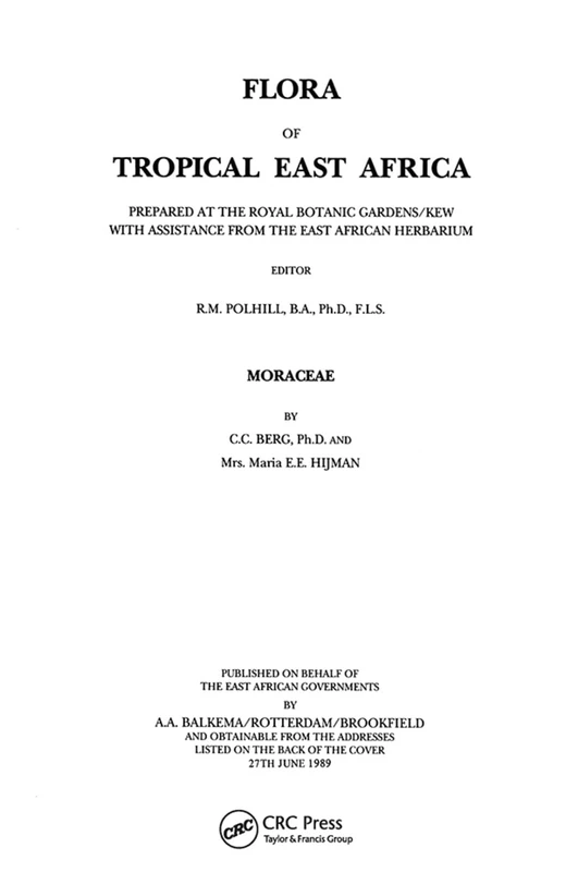 Flora of Tropical East Africa - Moraceae (1989): Moraceae*