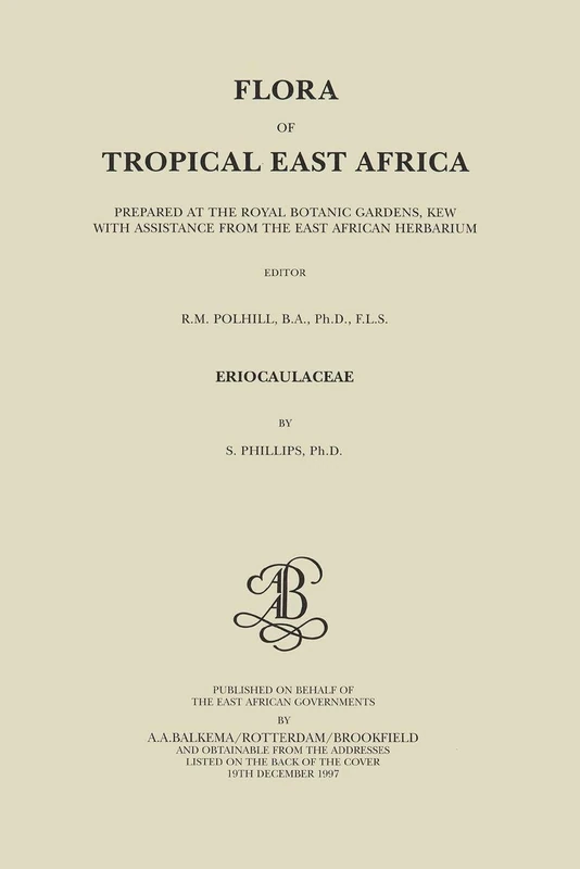 Flora of Tropical East Africa - Eriocaulaceae (1997)
