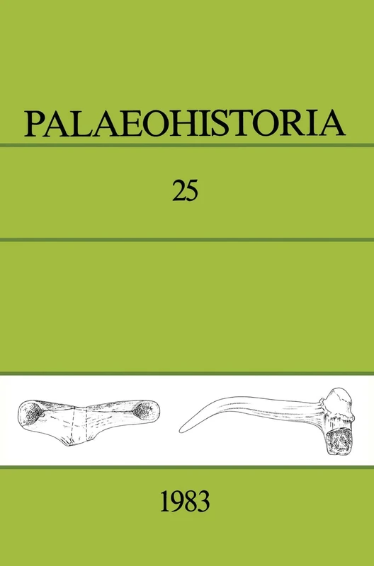 Palaeohistoria 25 (1983): Institute of Archaeology, Groningen, the Netherlands: 025