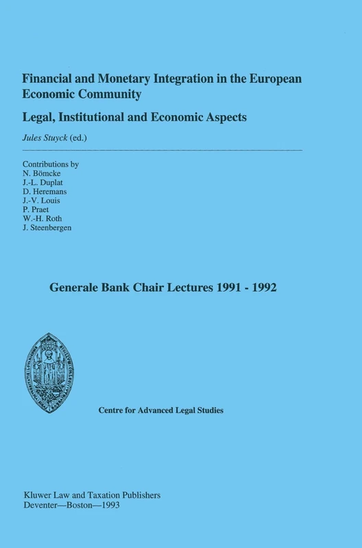 Springer Financial and Monetary Integration in the EEC Book - Image 1