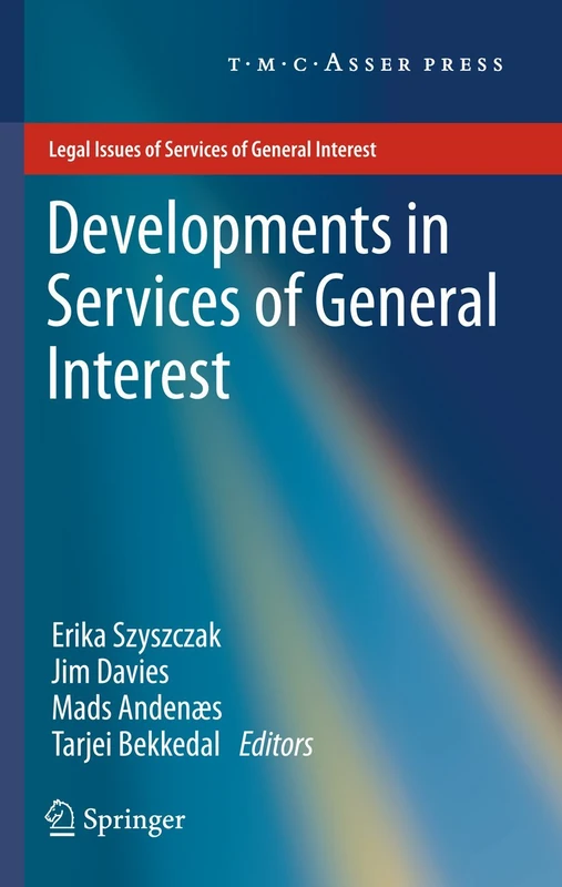 Developments in Services of General Interest (Legal Issues of Services of General Interest) - Image 1