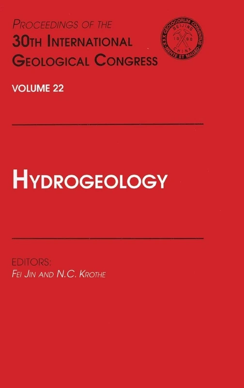 CRC Press Hydrogeology - 30th International Geological Congress