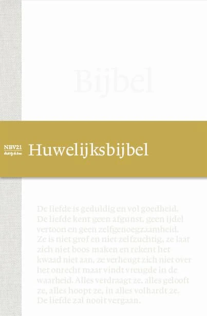 Bijbel NBV21 Huwelijksbijbel: in foedraal