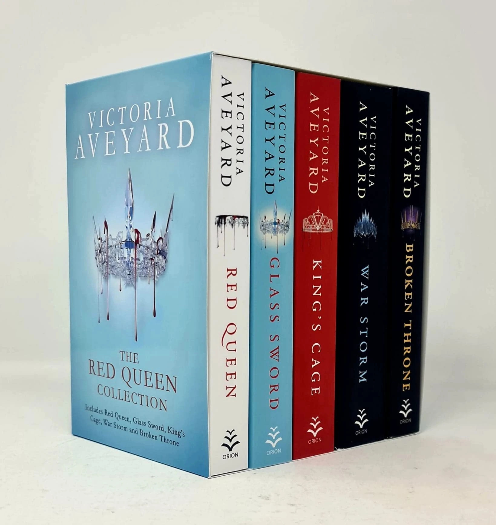 Victoria Aveyard Red Queen Series 5 Books Collection Set (Red Queen, Glass Sword, King'S Cage, War Storm)