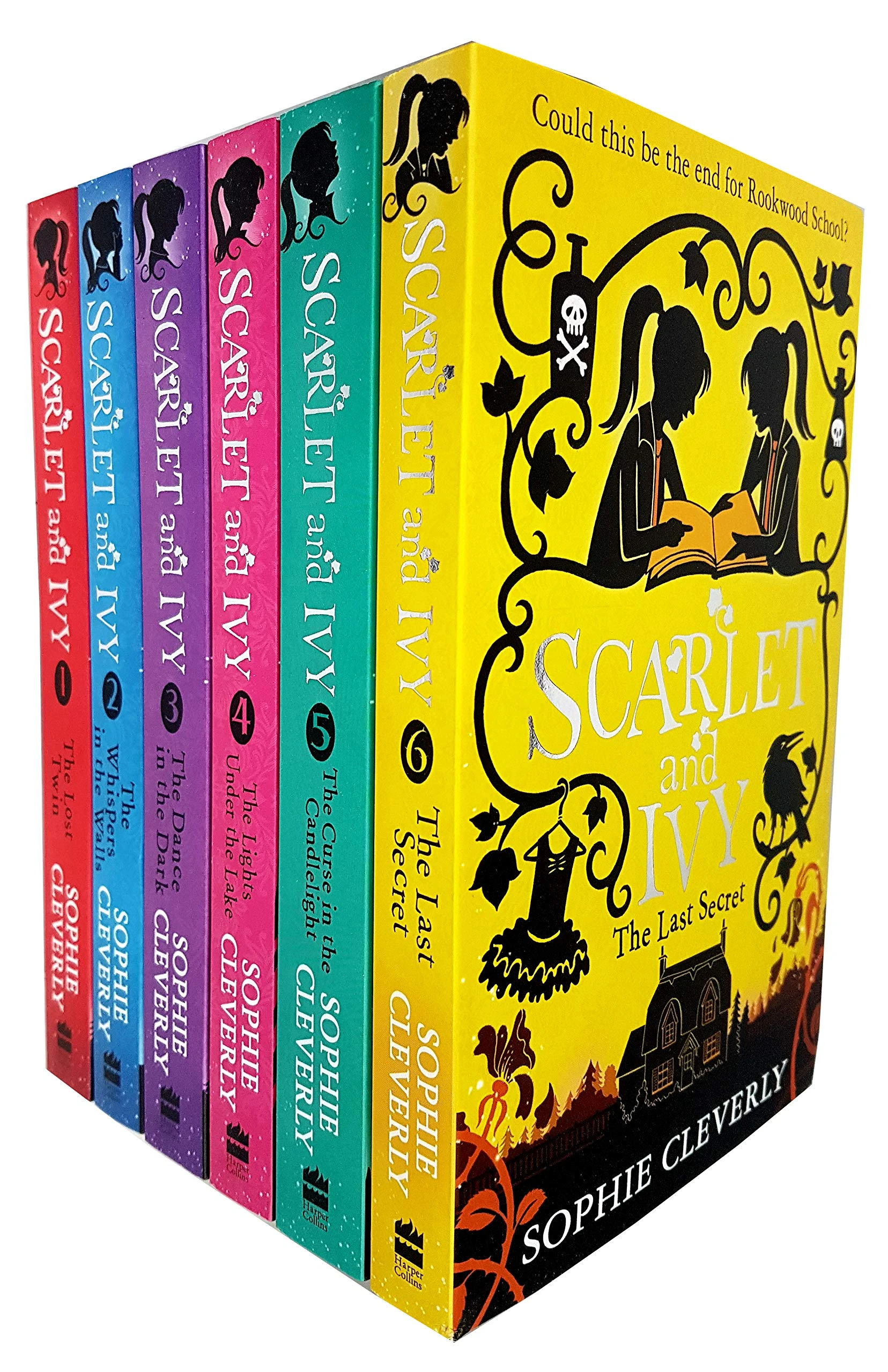 Scarlet and Ivy Series 6 Books Collection Set by Sophie Cleverly (The Lost Twin,The Whispers in the Walls,The Dance in the Dark,The Lights Under the Lake,The Curse in the Candlelight,The Last Secret)