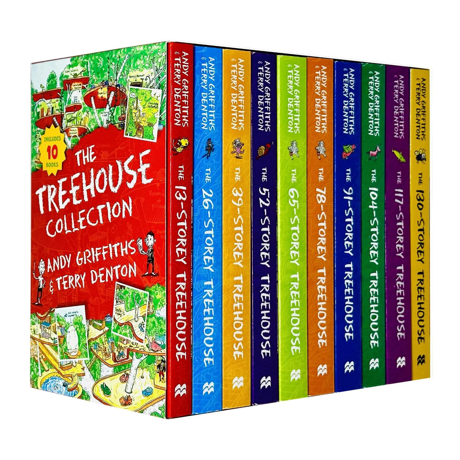 The Treehouse Storey Books 1 - 10 Collection Set by Andy Griffiths & Terry Denton