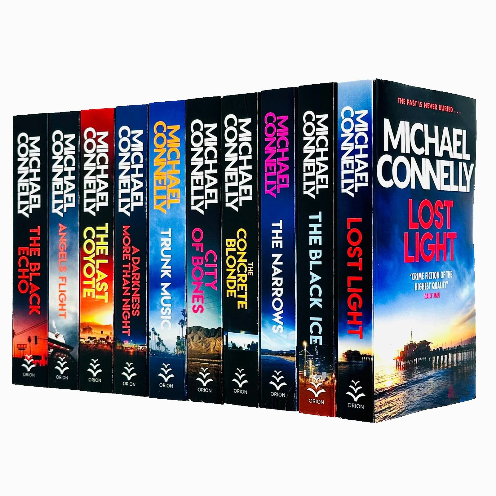 Michael Connelly Harry Bosch Series 10 Books Collection Set (Lost Light,City of Bones,A Darkness More Than Night, Black Ice,Angels Fight, Concrete Blonde, Narrows,Last Coyote, Trunk Music,Black Echo)